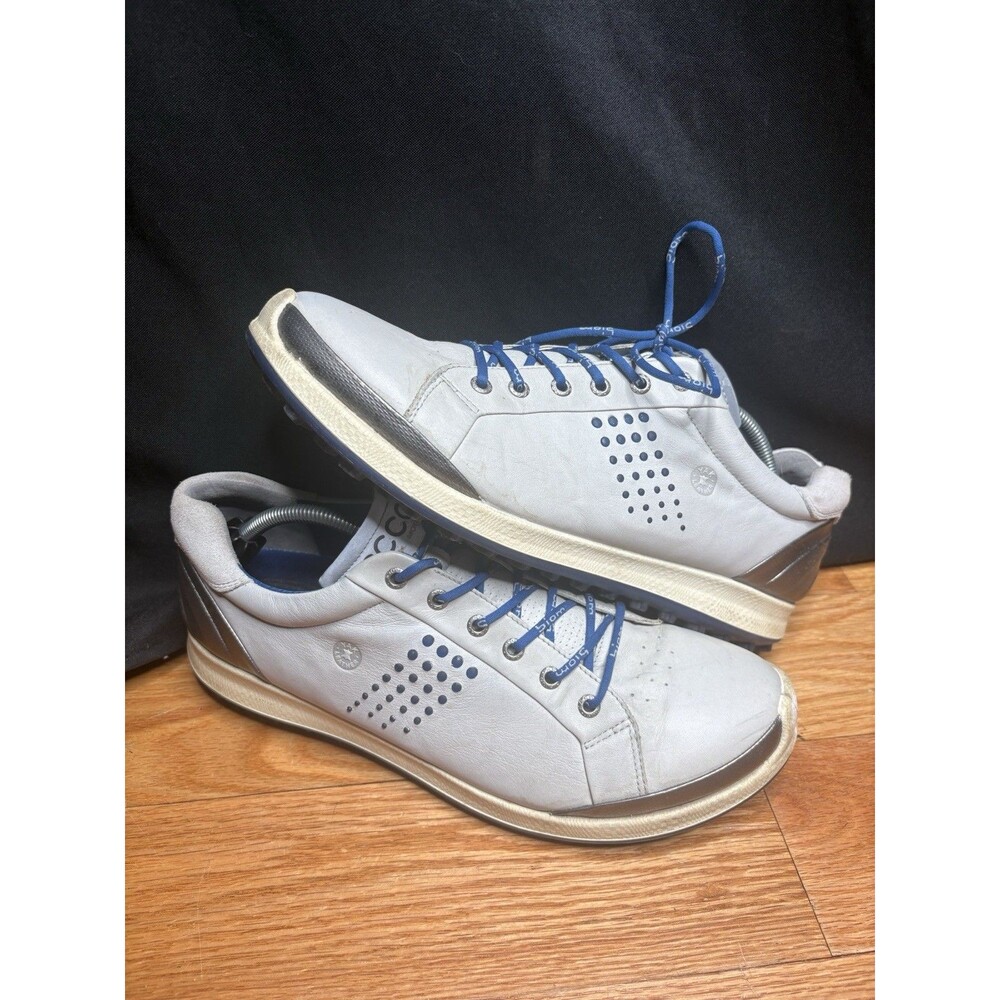 Ecco Biom Hybrid Golf Shoes Mens EU 47 US 13 Gray Yak Leather Spikeless Sneakers